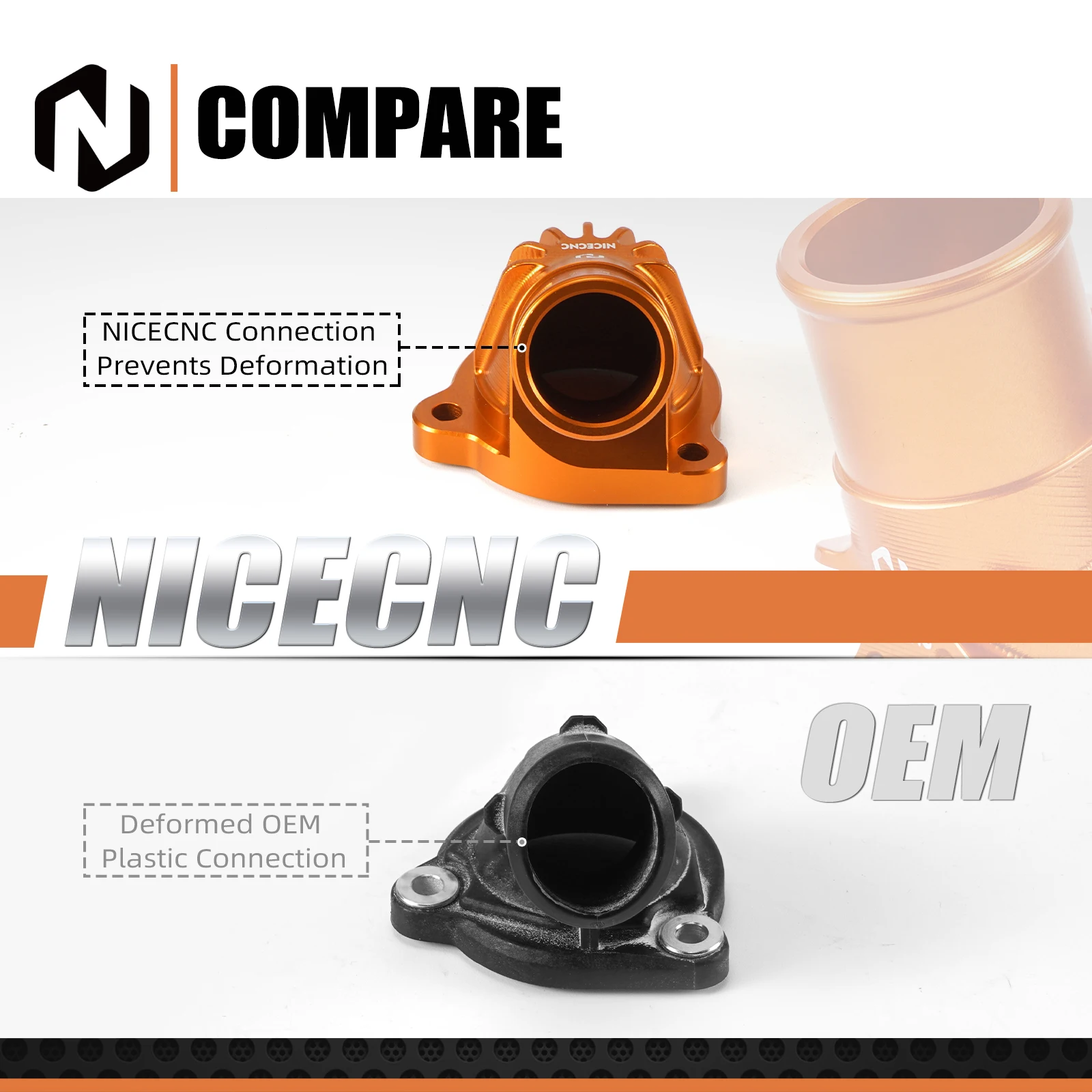 (EU-Lager) NICECNC Thermostatgehäusedeckel Kühlerschlauch-Set für KTM 890 Adventure /R 790 Adventure /R Husqvarna Norden 901 – Detail 11