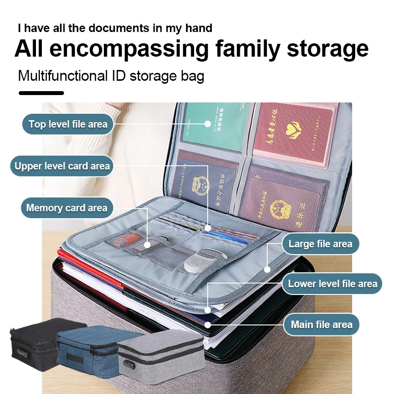 Locked File Storage Bag, MEN'S Locked Files, Tickets, File Manager, Passport, WOMEN'S Password Folder, Credit, Bags.
