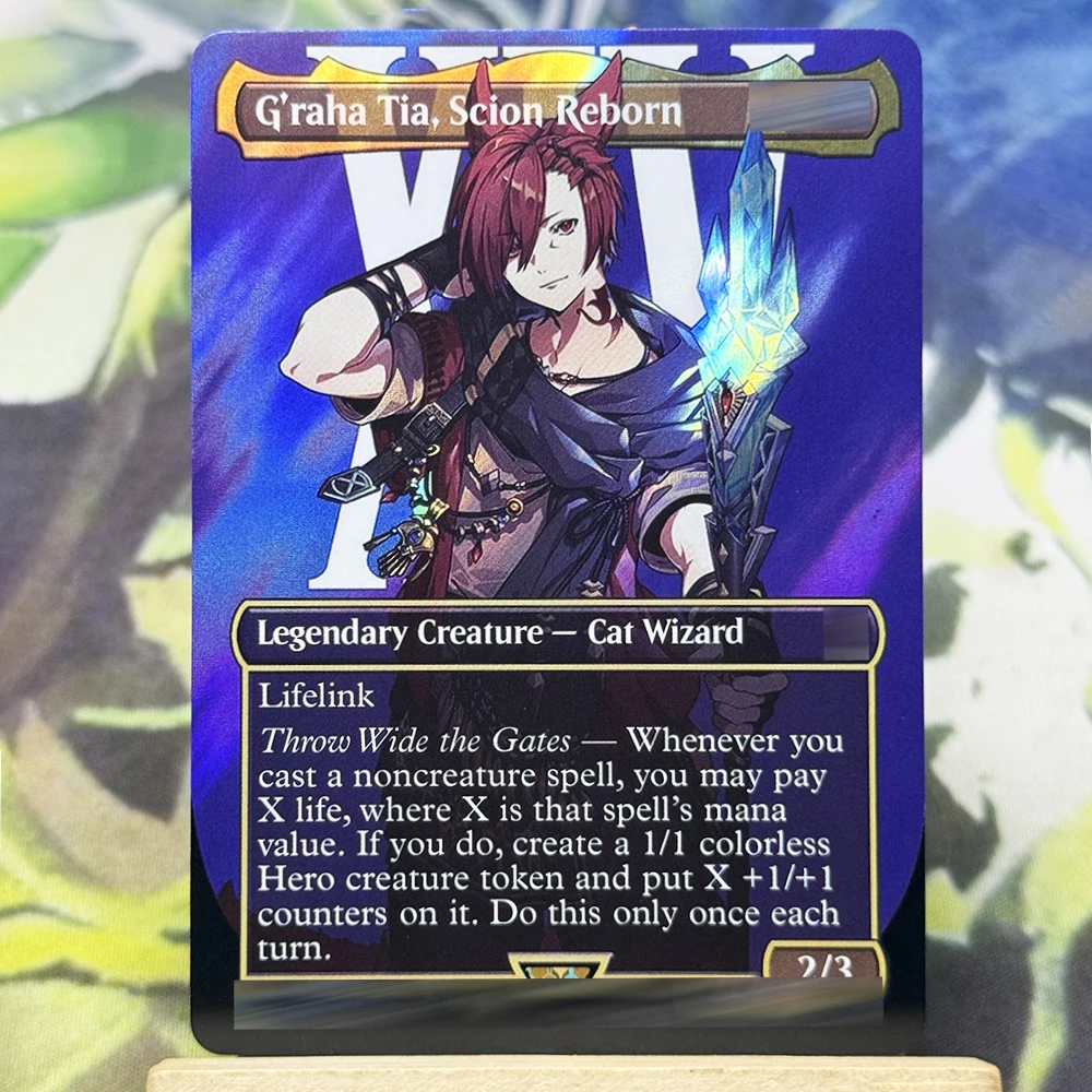 DIY Surge การ์ดฟอยล์ไร้ขอบ Cloud Celes Tia Terra Tidus Yuna Tifa Commander โฮมเมด EN/JP การ์ด TCG ของขวัญ