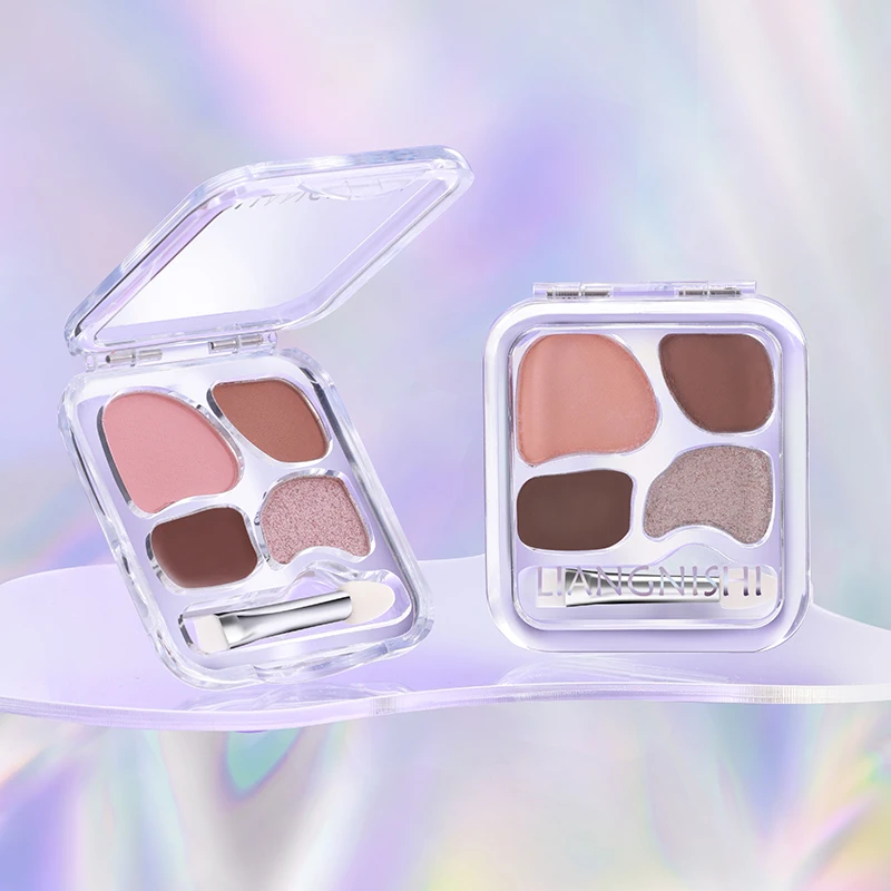 4-color eye shadow plate, waterproof and sweat proof, energetic glitter sequins, amazing eye makeup appearance
