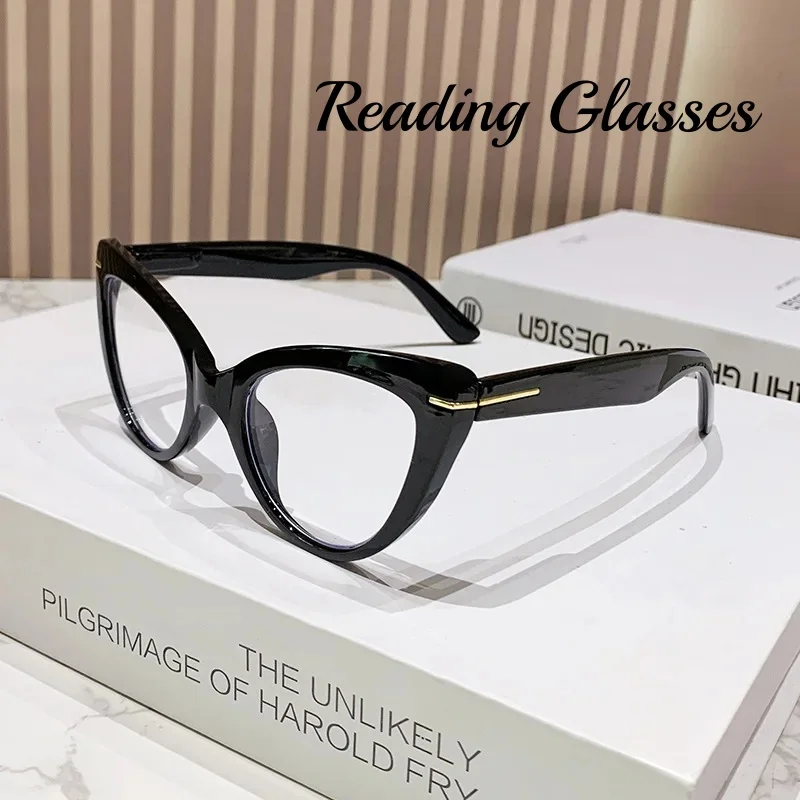 

European and American Fashion Large Frame Anti Blue Light Reading Glasses New Elegant Elderly High-definition Presbyopia Glasses