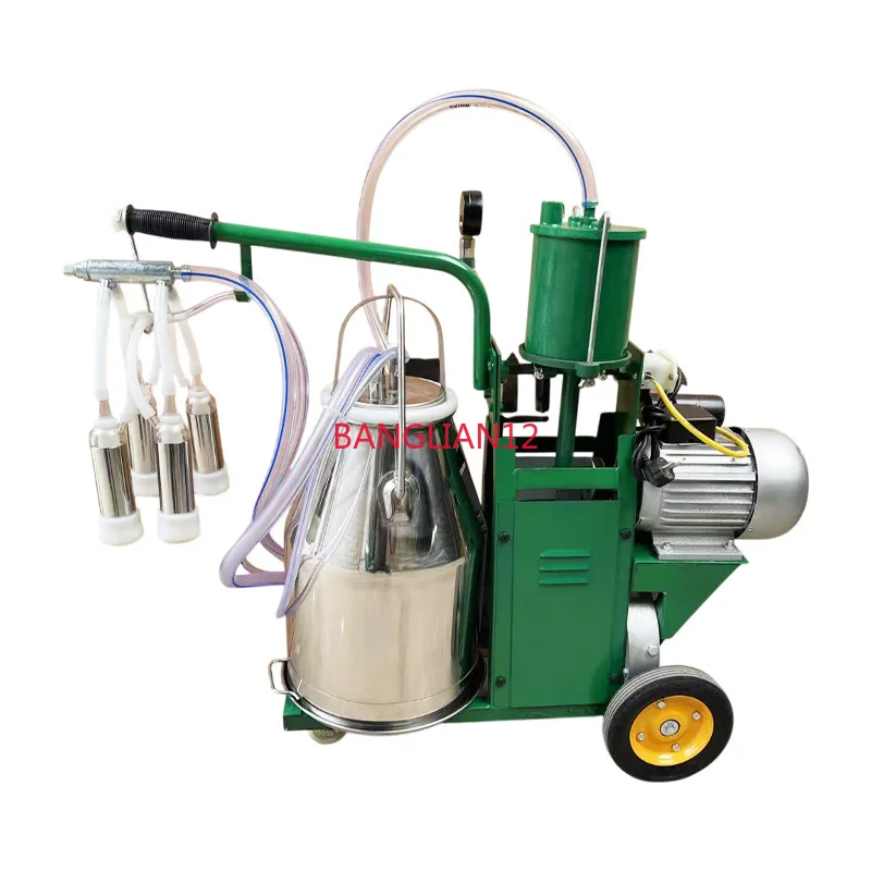 Household livestock Cattle and sheep Pulsating piston mobile dairy cow Dairy sheep milking machine