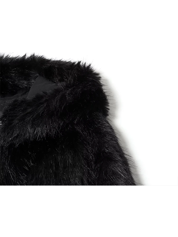 المرأة سترة الفراء 2025 الخريف الشتاء جديد سحاب أكمام طويلة مقنعين الترفيه شارع العليا سترة قصيرة المرأة بلون معطف #4