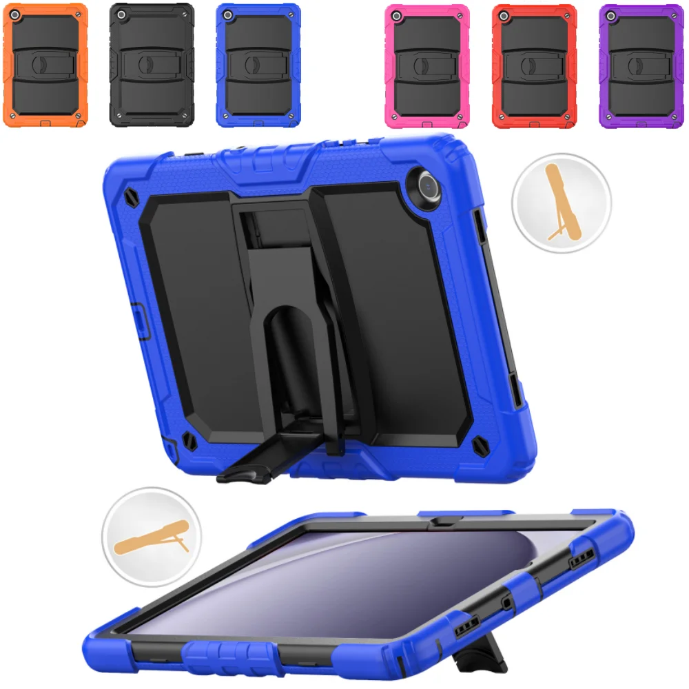 

Сверхмощный защитный чехол для Samsung Galaxy Tab A9 + A9 Plus 11 дюймов SM-X210 SM-X216B X218U 11 дюймов противоударный чехол для планшета с подставкой