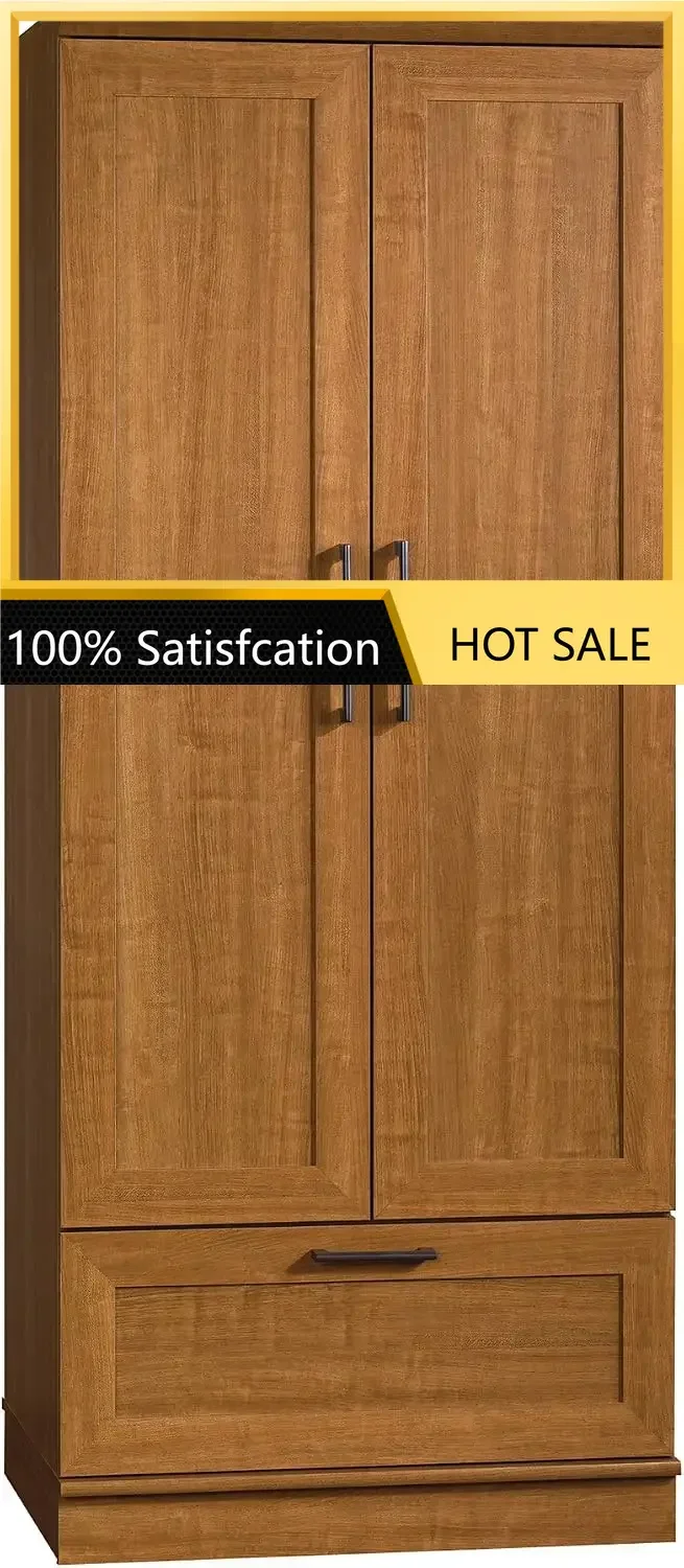 411802 411802 HomePlus Wardrobe/Storage Cabinet, L: 28.98" x W: 20.95" x H: 71.18", Sienna Oak finish - Aliexpress Deal