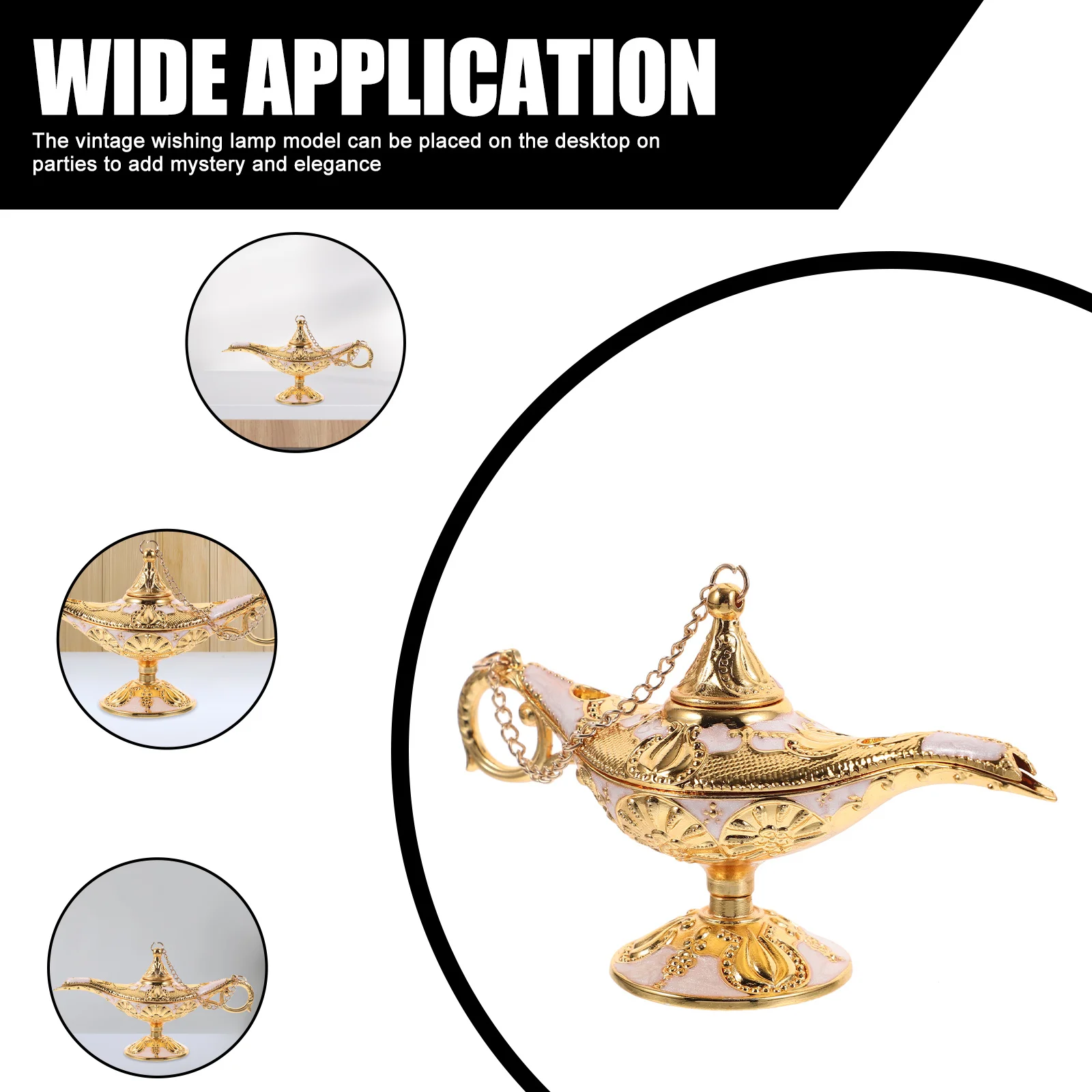 

Vintage Ornament Metal Carved Desktop Decor For Home Party Decoration Retro Adornment Portable