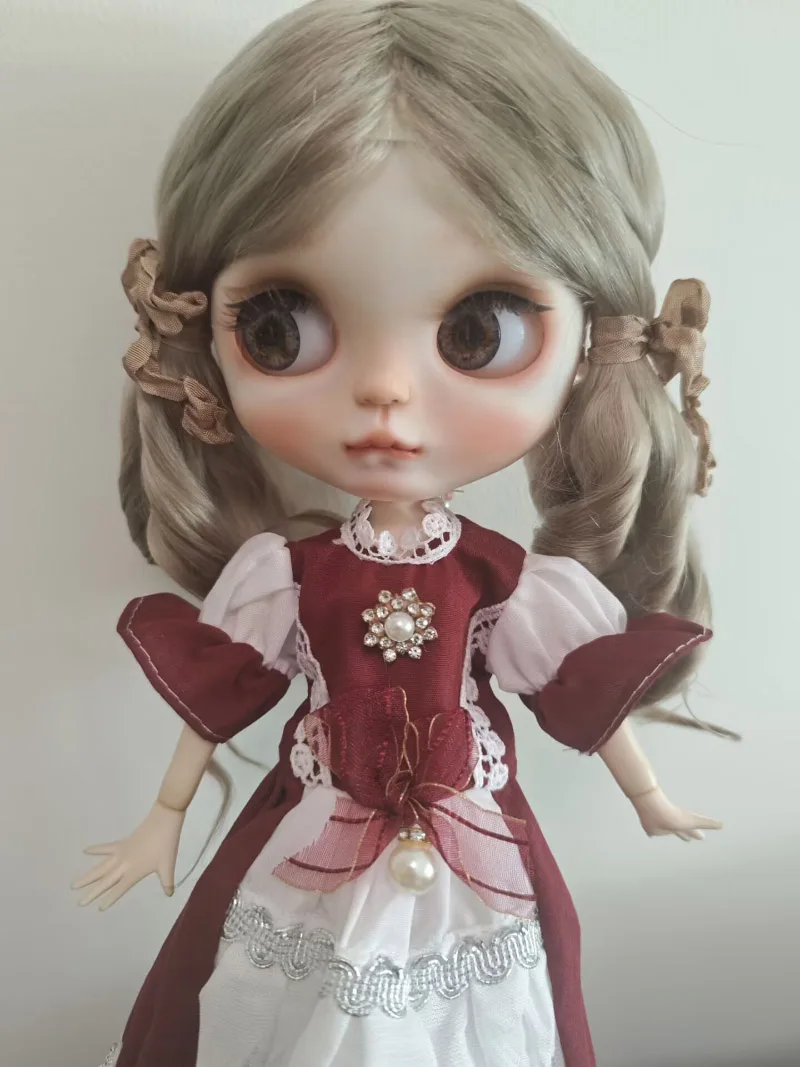 1pcs 2025 palace style Blythe/landoudou one-piece dress (Fit for Lulu,ymy24,Ob22,24,26,zone, Jenny)