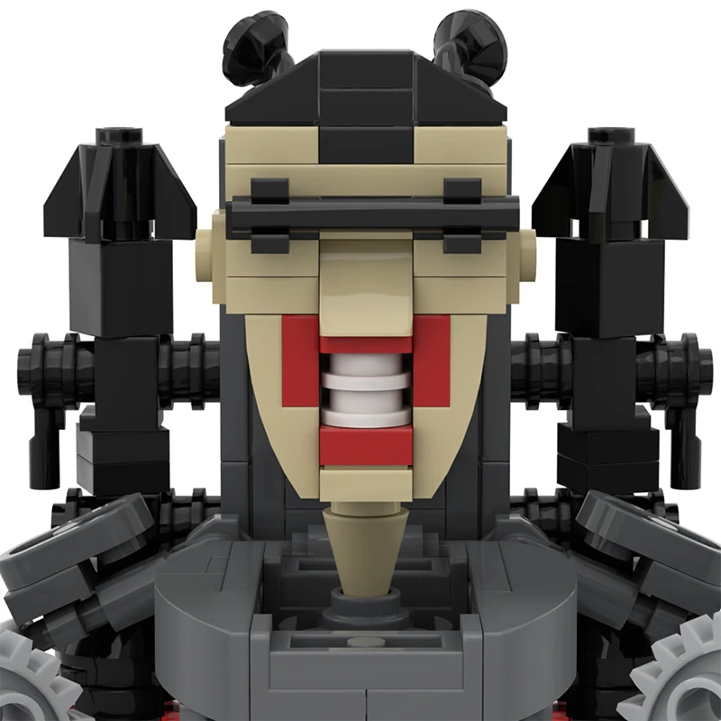 โมเดลหุ่นยนต์ช่างซ่อมห้องน้ำแบบสองใบมีด - ตัวต่อสร้างสรรค์จากภาพยนตร์ยอดนิยม เหมาะสำหรับเป็นของขวัญวันฮาโลวีนและคริสต์มาส