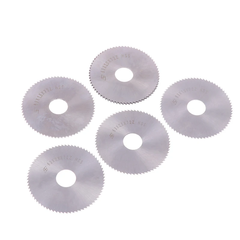 63Mm Snij-En Insteekzaagblad W6542 Hss Stalen Cirkelvormige Snijschijf Voor Cnc-Snijmachine Metaalstaal Pvc-Snijgereedschap
