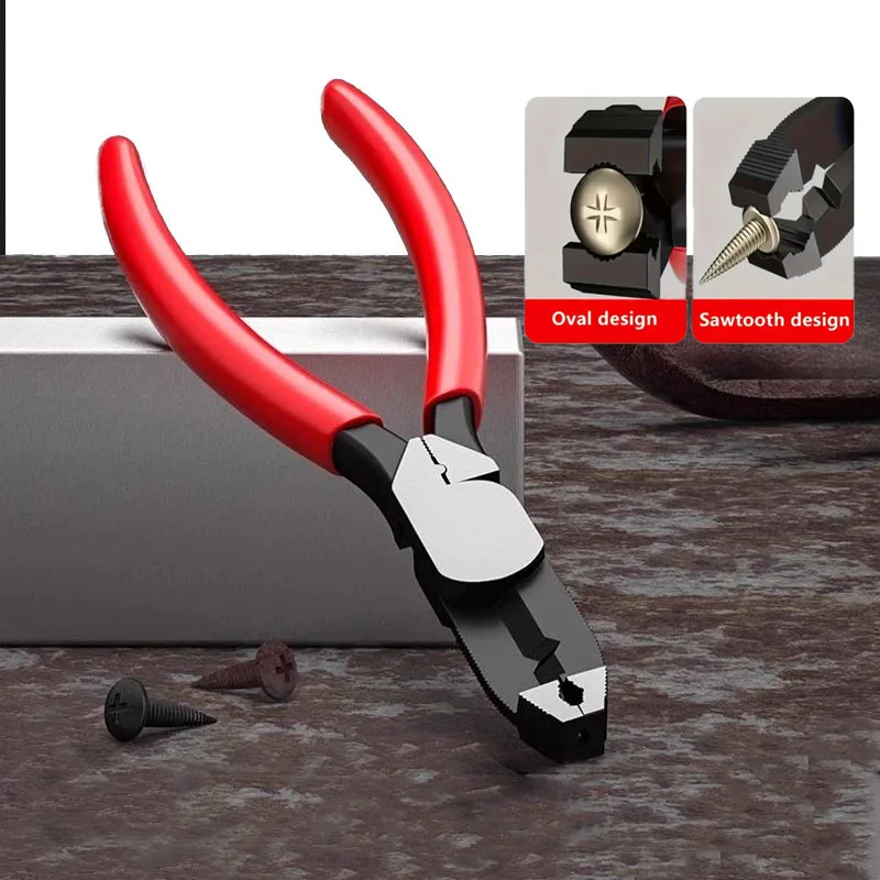 

Multi-Disassembly Pliers Rust Removal Anti-Slip Damage Screwdriver Quick Cutting And Cutting Crimping Wire Removal Nailer