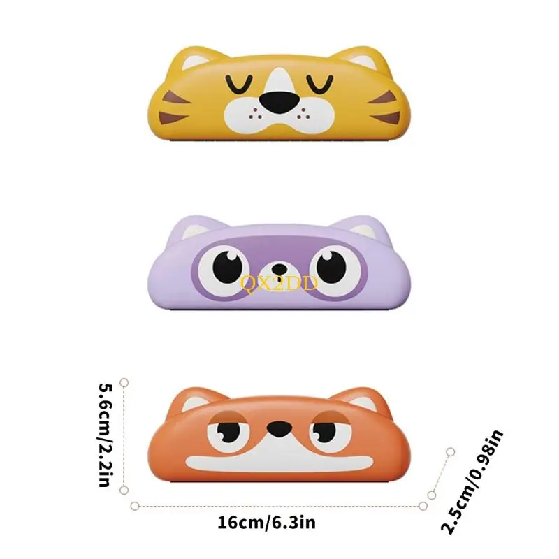 QX2D – jouet Harmonica Animal dessin animé pour enfants, Instrument musique débutant avec Design dessin animé