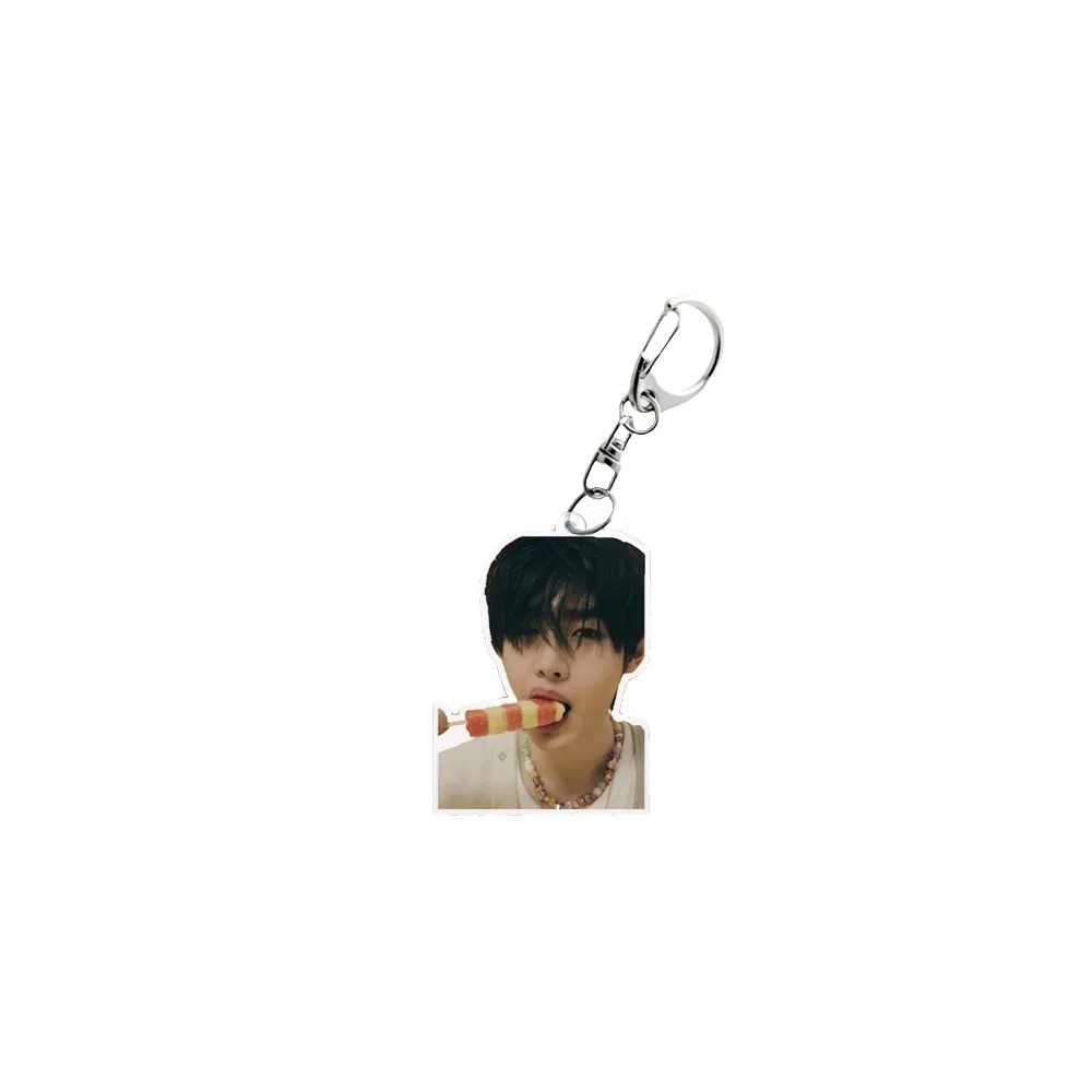 7Pcs KPOP Album ROMANCE : UNTOLD Keychain NI-KI JungWon SUNOO Jay Jake SungHoon Acrylic Keychain Bag Pendant Keyring Fans Gift