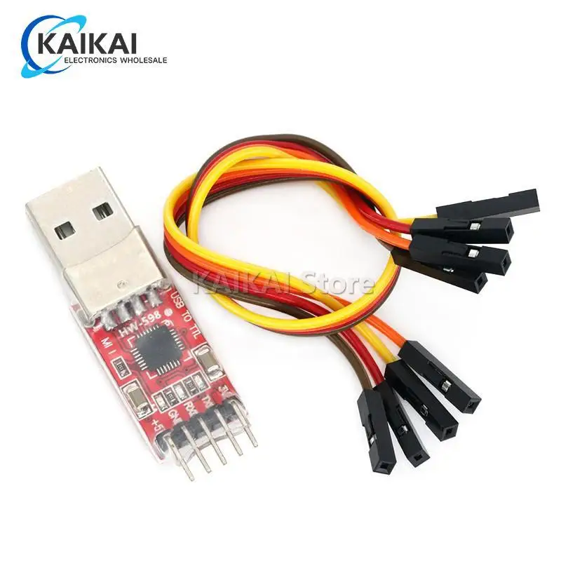 1pcs CP2102 module USB to TTL serial UART STC download cable PL2303 Super Brush line upgrade