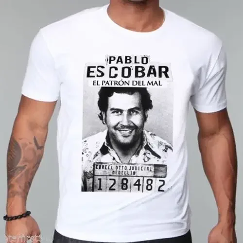 Cotton Top Tees  gangster,Pablo escobar Shout Sleeve,Sweatshirt anime mafia,scareface,Luciano,Capon Men T-shirt