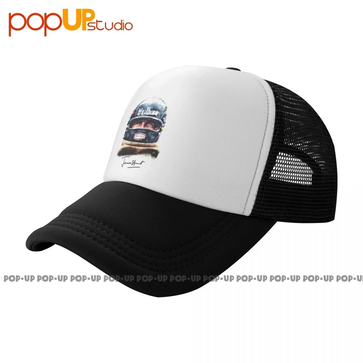 Hesketh Racing Team James Hunt Malboro Helmet World Championship Baseball Cap Trucker Hats Breathable Splicing