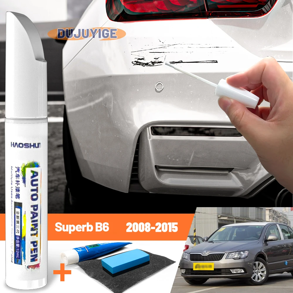 

Карандаш для ремонта царапин на автомобиле, воск для ухода за краской, средство для удаления царапин для Skoda Superb B6 3T MK2 2008-2015 2009 2010 2011 2012