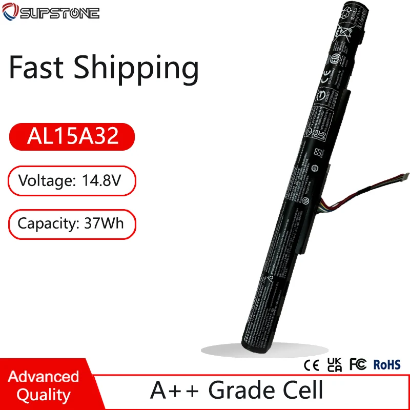 

Аккумулятор AL15A32 для Acer TravelMate P257M P277 P278-M,Aspire E5-452G 472 473G E5-522G 532T 553G E5-722 ES1-420