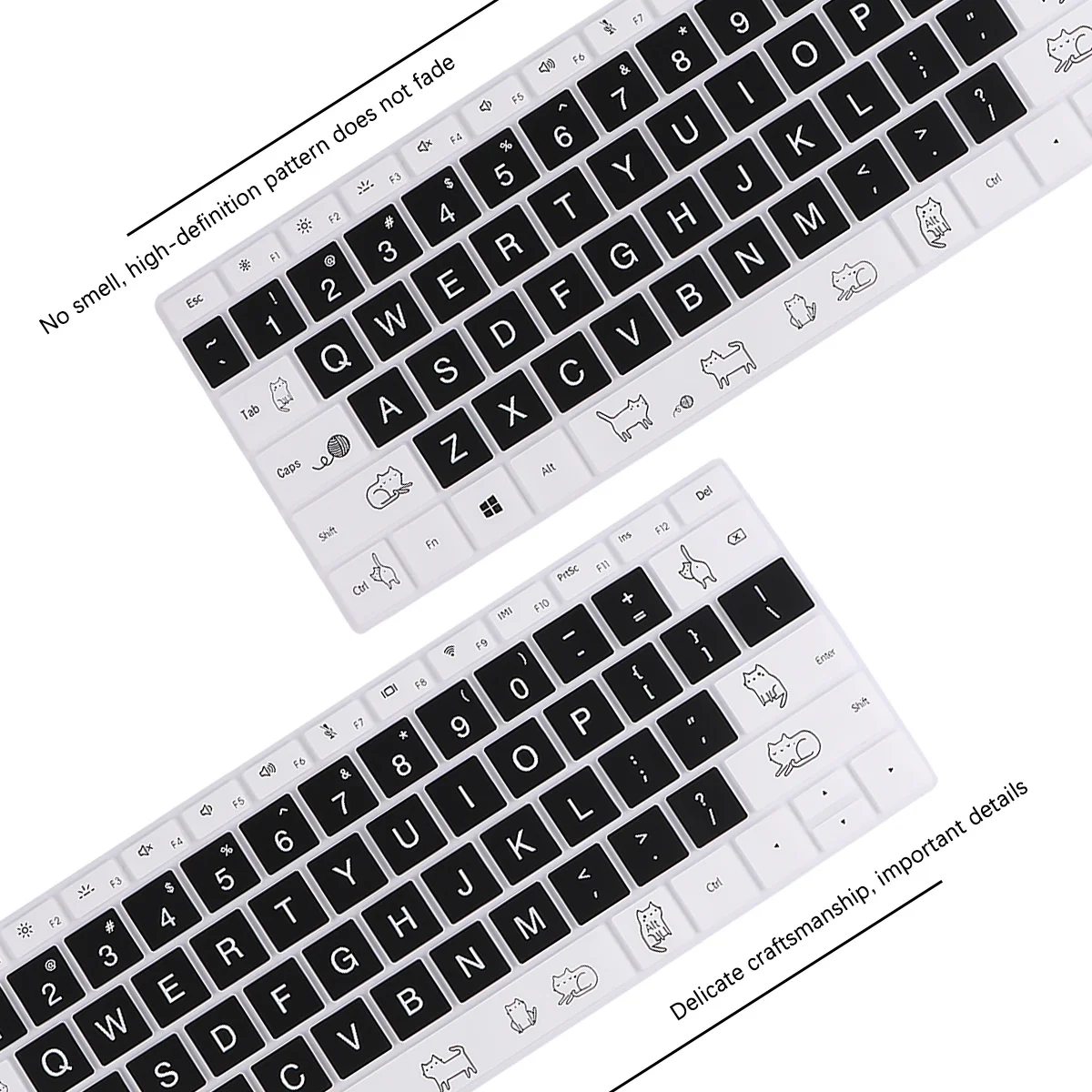 

1Pcs Soft Silicone Keyboard Protector for Laptop Anti Scratch Water Resistant Computer Cover with Colorful Cartoon Print