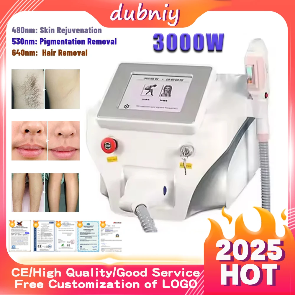 

Профессиональный лазерный аппарат для удаления волос Dubniy LPL OPT, 202, постоянный E Light, RF диодный лазер, устройство для удаления волос в салоне красоты