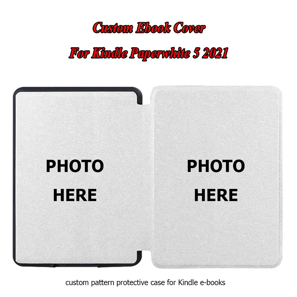 Custom Photo Case Funda for 6.8\'\' Kindle 11 th Generation 2021 Paperwhite 5 Personalise Customise Cover Ebook Protective Capa