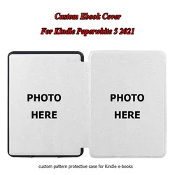 Custom Photo Case Funda for 6.8'' Kindle 11 th Generation 2021 Paperwhite 5 Personalise Customise Cover Ebook Protective Capa