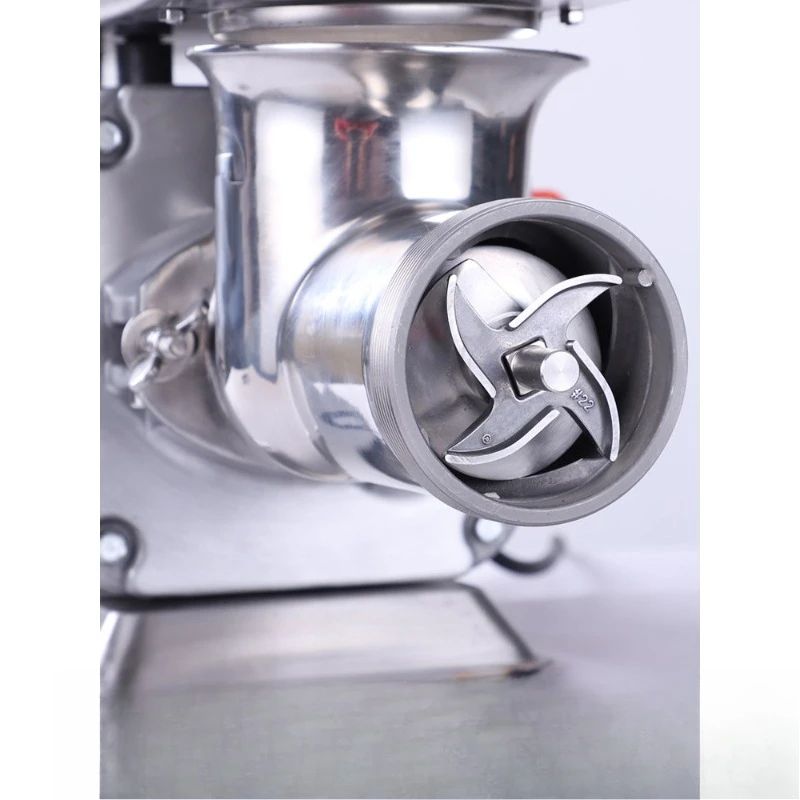 1 Desktop meat grinder, commercial multi-function high-power electric stainless steel enema machine, meat grinder, meat grinder