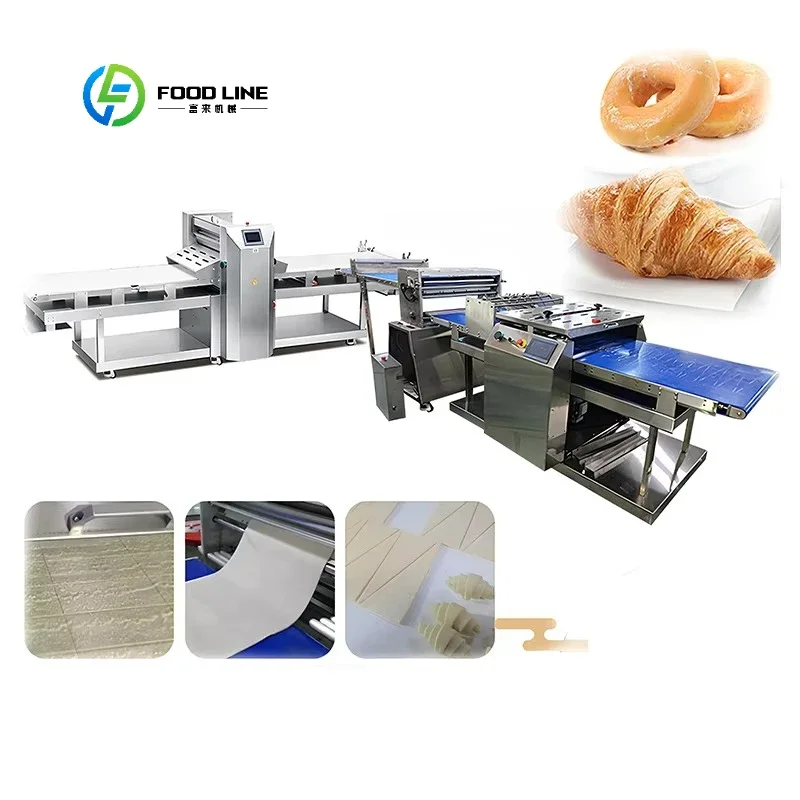 Croissant Doughnut Cutting and Shaping Machine, Dough Slicing Machine, Baking Equipment,Dough Shaping Machine Customized