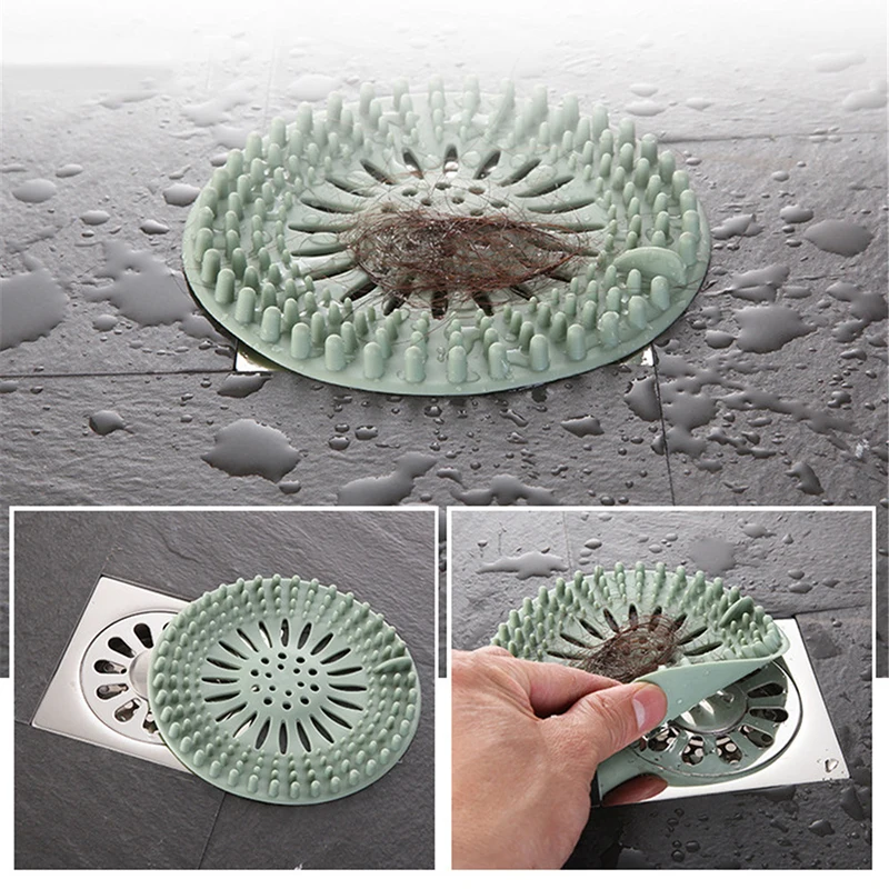 New Bathroom Hair Sink Sewer Filter Floor Drain Strainer Water Hair Stopper Bath Catcher Shower Cover Clog Bathroom Accessorie