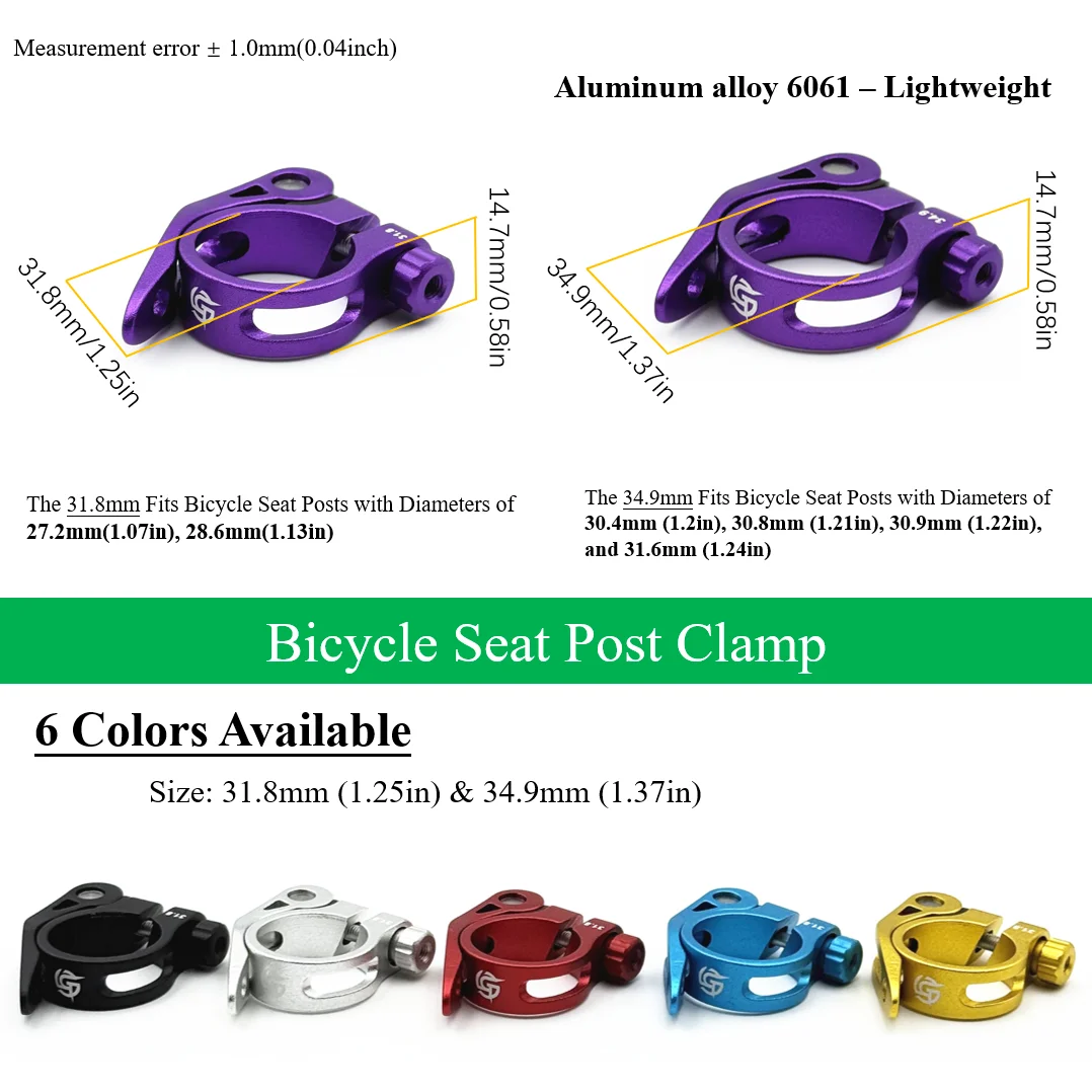 Thumbnail 3 - #38 New Bicycle Seatpost Clamps Arrivals