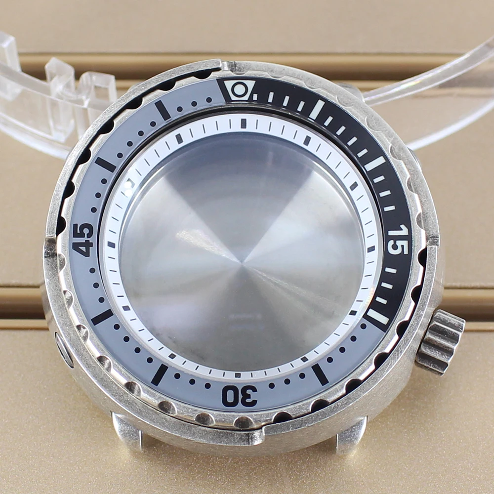 

NH35 Case 47mm Stainless Steel Diver Watch Case C3 Bezel For NH35 NH36 NH38 Automatic Movement 20ATM Tuna Can SKX Mod Watch Part