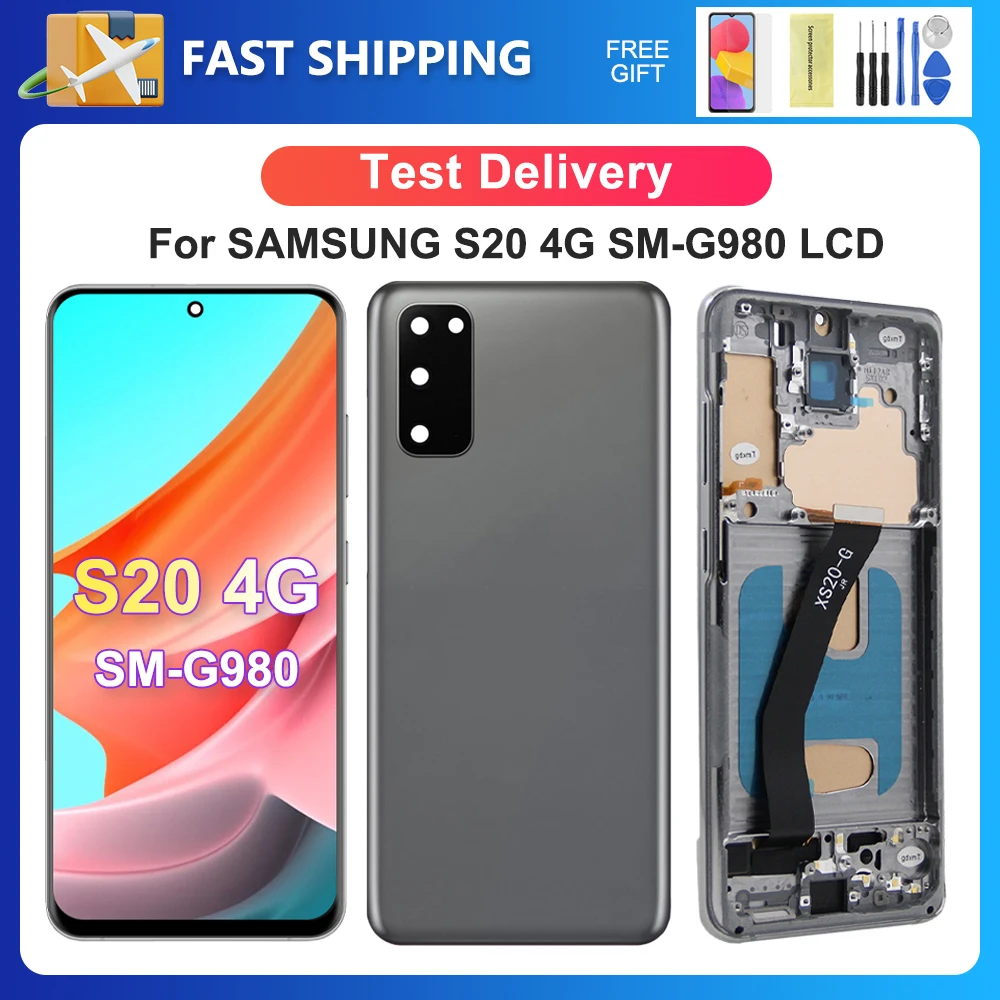 

Tested S20 4G For Samsung For S20 SM-G980 SM-G980F SM-G980F/DS LCD Display Touch Screen Digitizer Assembly Replacement