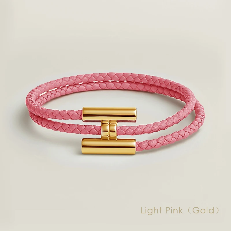 MOONLIGHT Klassisches Design Magnetisches H-Knopf-Armband für Damen Leder-Charm-Armband Hochwertiges Paar-Geschenk Großhandel