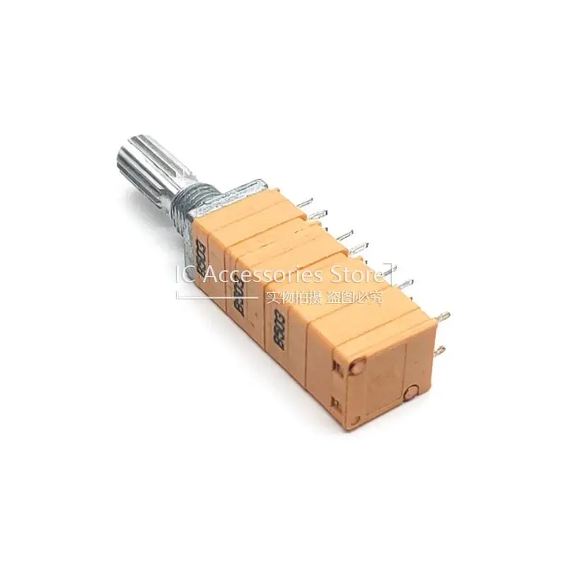 2PCS RK097 B50K 6-Channel Precision Adjustable Volume Potentiometer 20 Pin 6 Link Flower Shaft 18MM