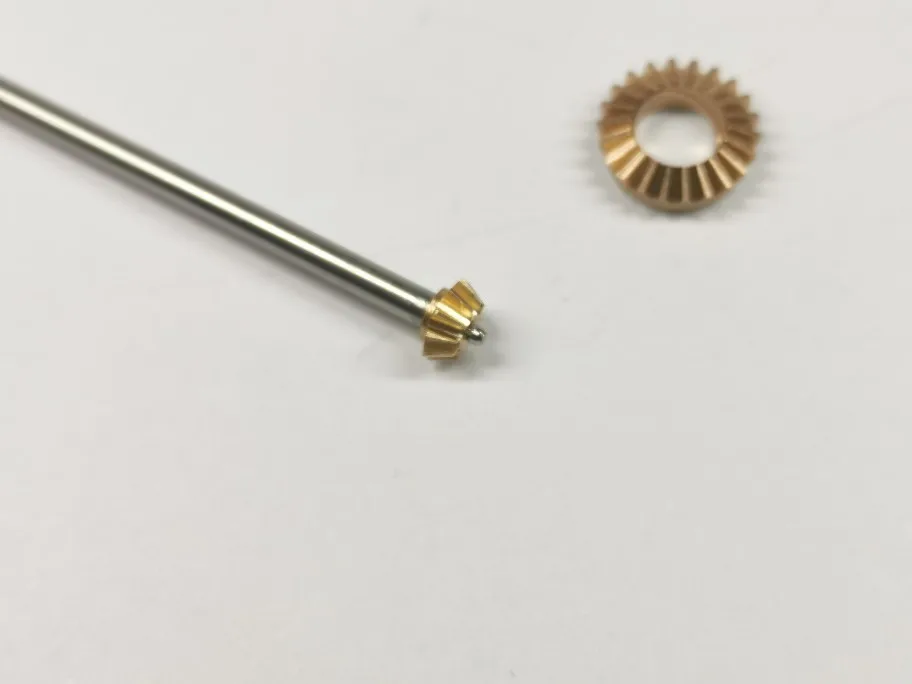 0.4 Die Bevel Gear 10 denti/22 denti 90 gradi ingranaggio conico 1:2 modello di trasmissione modello di auto Mini auto fai da te