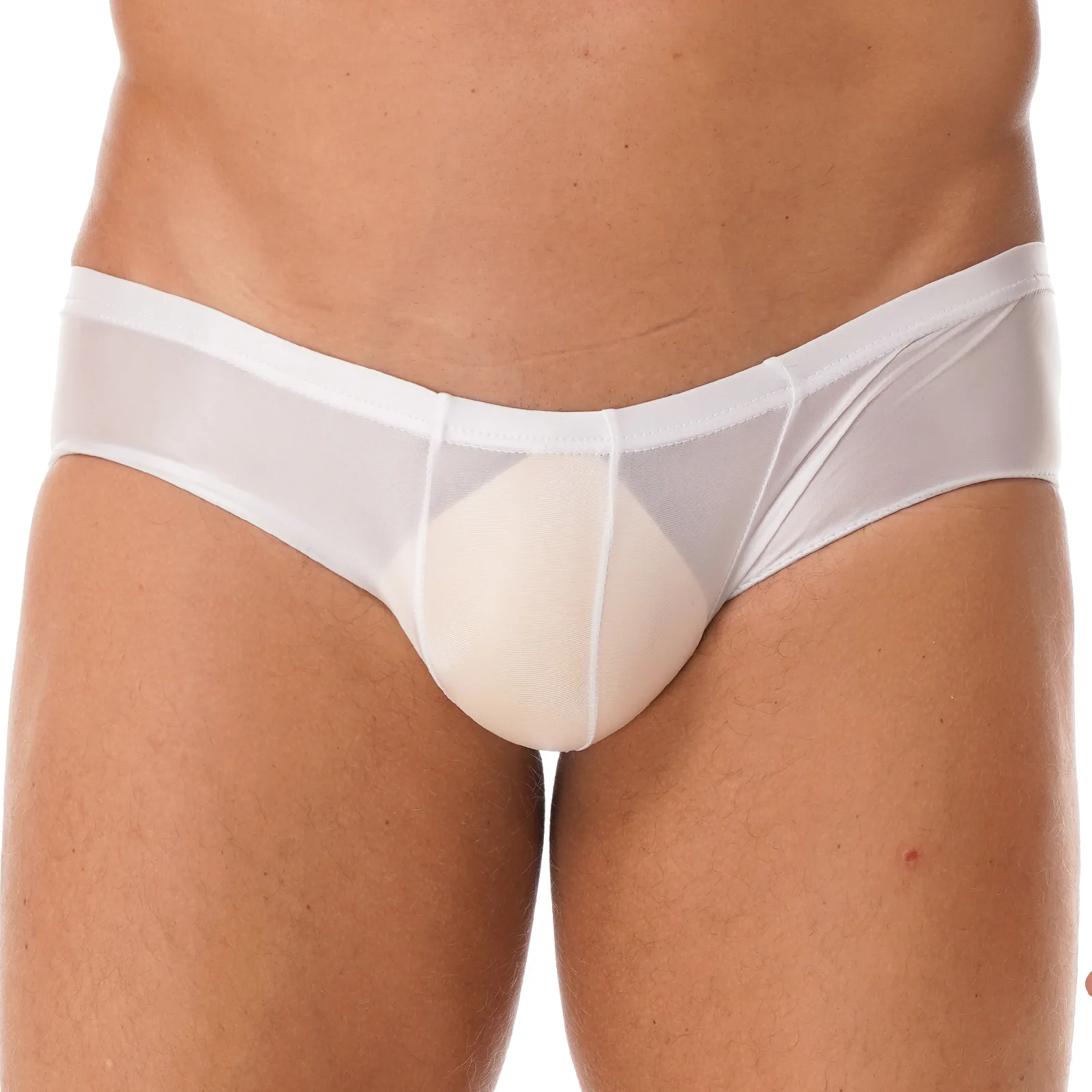 

Mens Low Waist Swim Panties Stretchy Shiny Elastic Waistband Underpants Bikini Underwear for Causal Swim Underwear