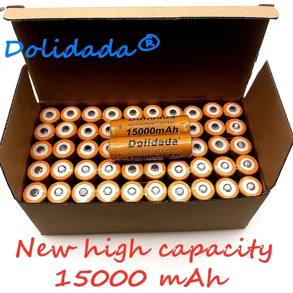 Dolidada – batterie lithium-ion Rechargeable, 15000 mAh, 3.7 V, 18650, pour lampe de poche LED et électronique, haute qualité