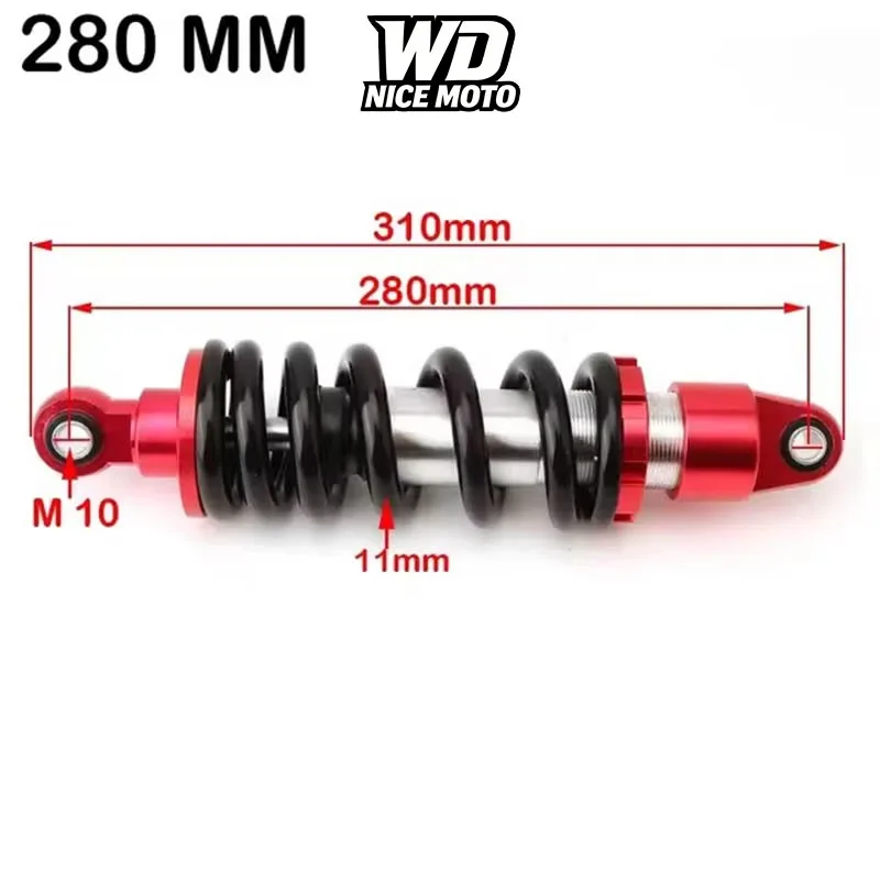 Universell für 260 mm und 280 mm hintere Stoßdämpfer, geeignet für Roller, vierrädrige Geländefahrzeuge, Motorräder – Detail 6