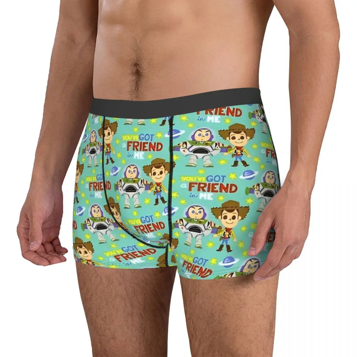 Toy Story da uomo Cartoon Cute Boxer Slip Pantaloncini Mutandine Biancheria intima morbida Woody Buzz Lightyear Maschio Sexy S-XXL Mutande