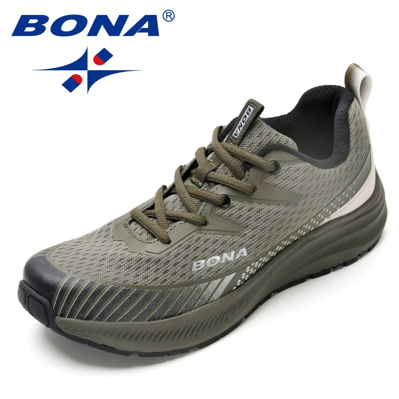 BONA Men's Running Shoes - Shock Absorbing, Anti-Slip & Breathable