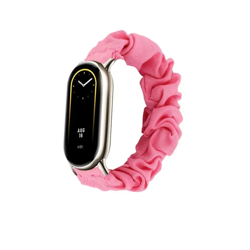 Correia elástica para Xiaomi Mi Band 8, Pulseira Smartwatch de pano de impressão, Pulseira para Mi Band 8, NFC