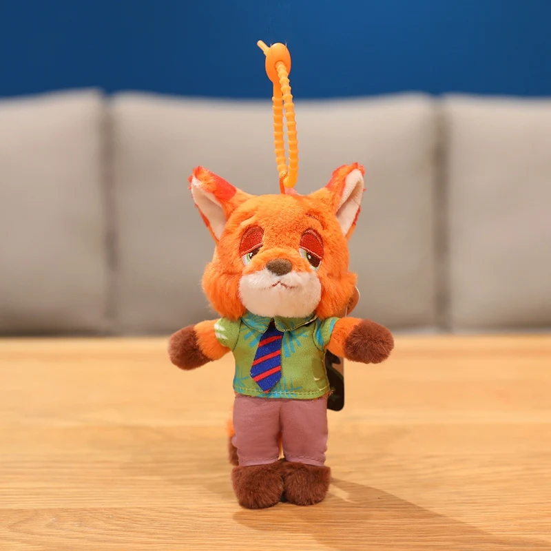 Disney Zootopia juguete colgante de peluche Nick Wilde Judith Laverne Hopps llavero de muñeco de peluche pareja encanto cumpleaños regalo de Navidad