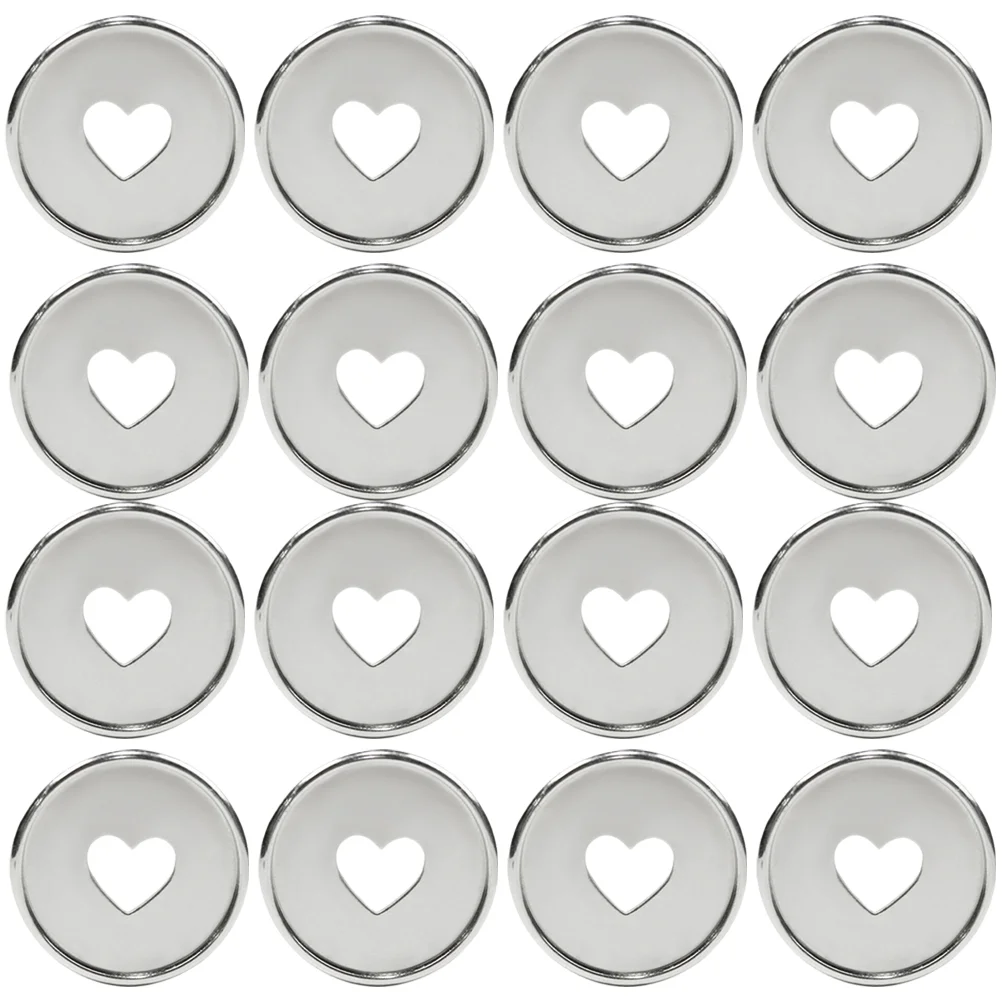 20 Pcs Notebooks Heart Binding Buckle Binder Discs Silver Clips Large Planners Tool Tools Plastic