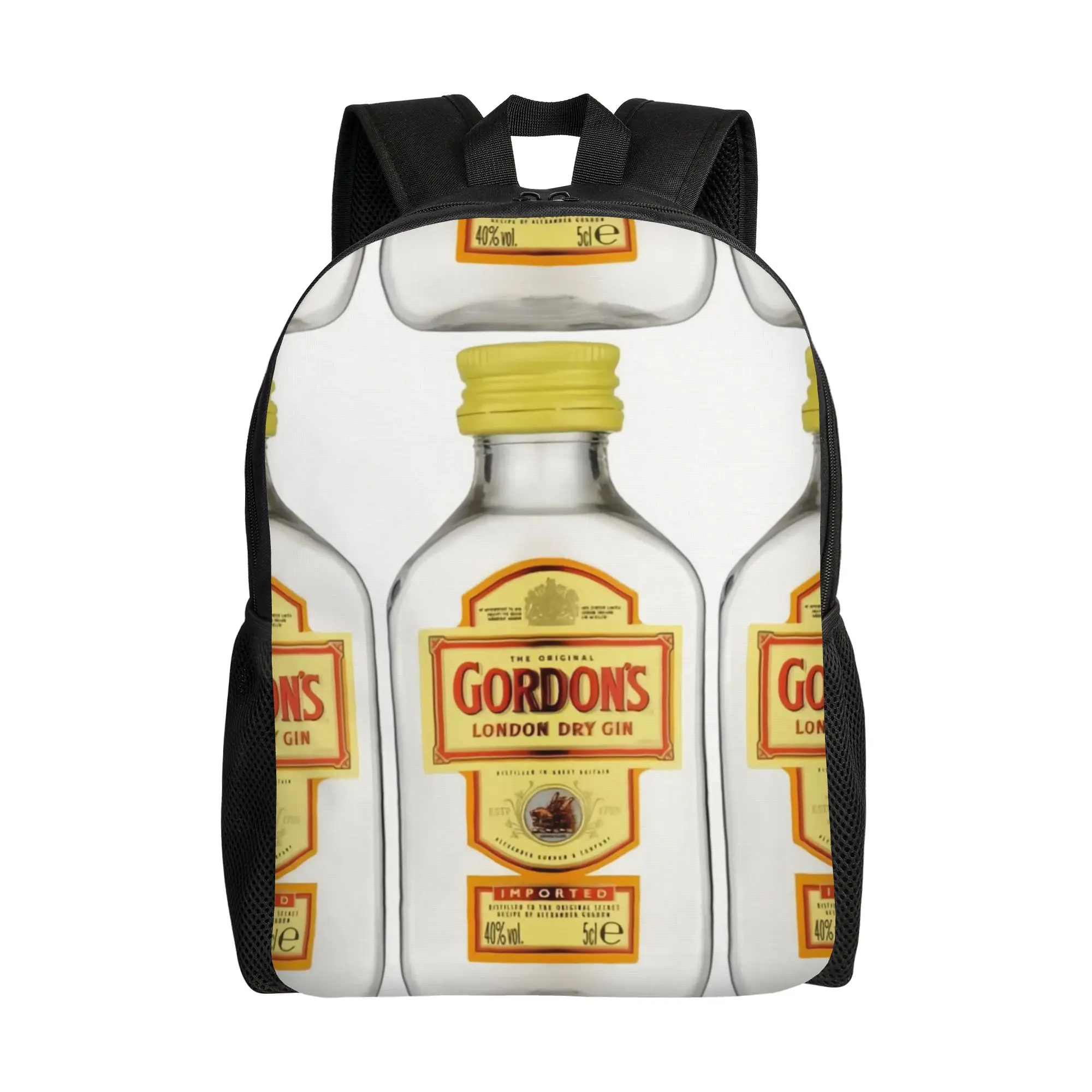 Mini Botella de Ginebra Gordon's London Dry, Mochila Gordon para Mujer, Moderna, de Gran Capacidad, para Portátil, Regreso a Clases
