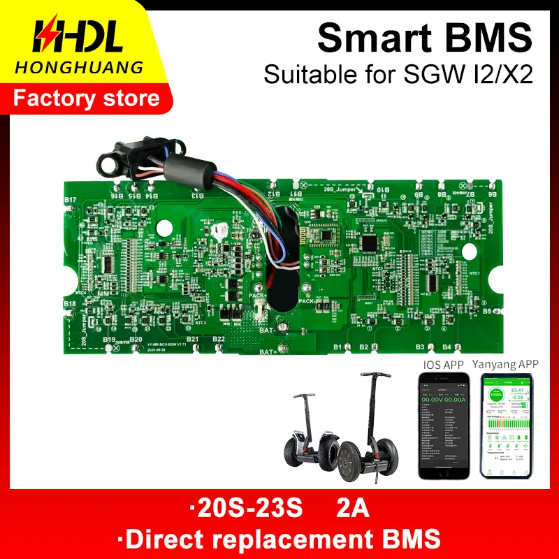 

Smart BMS 20S-23S for Segway SGW Lithium LiFePo4 Battery Protection Board Battery Management System Bms with Bluetooth RS485