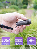 ON THE ROAD i3 Zoom Flashlight LED Flashlight Focusing Torch Rechargeable Flashlight keychain UltraBright Portable mini zoom