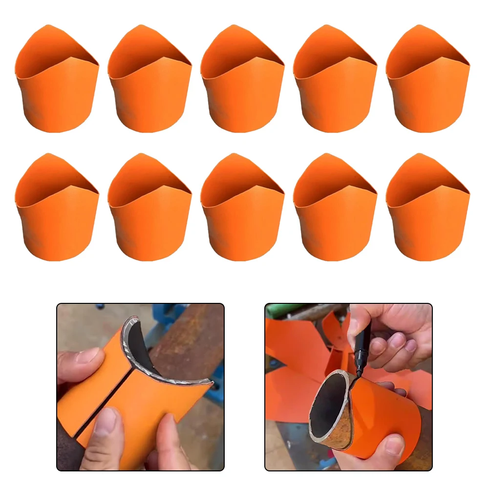 Accurate Circular Pipe Saddle Cutting Tool Fast Marking Cutting Guide Kit Stainless Copper Saddle Joint Insulation Cutting Guide