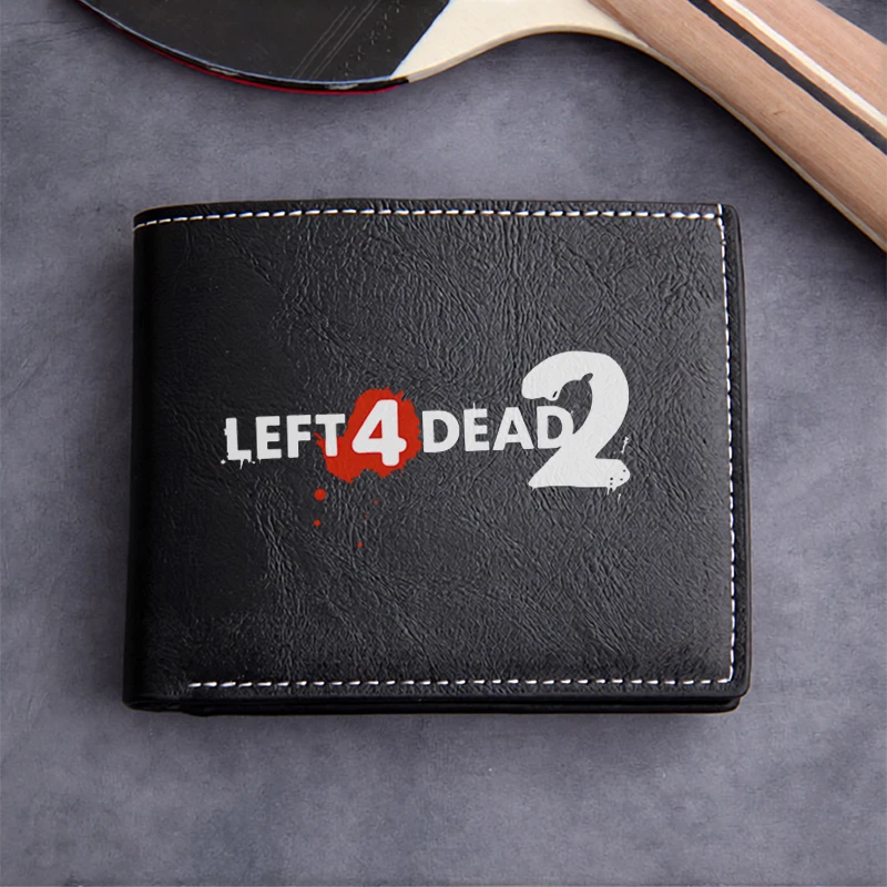 LEFT 4 DEAD 2 PU LEATHER MEN'S WALLET SLIM DURABLE LIGHTWEIGHT BUSINESS STYLE DESIGN FOR EVERYDAY USE