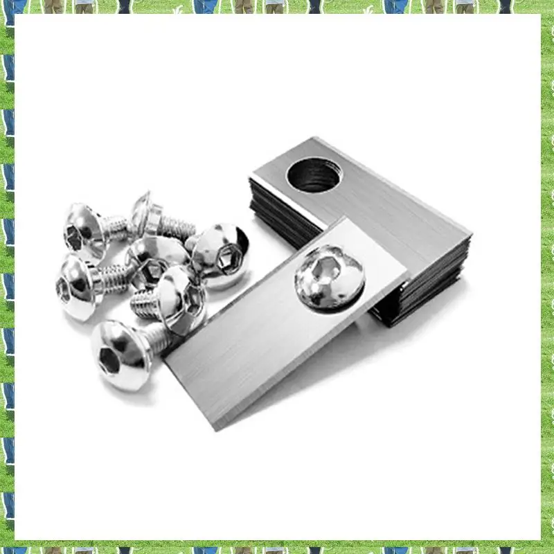 

FTS 30PCS Robot Mower Replacement Blade Anti-Rust Durable Mower Cutter For MIIMO Robot Single Hole Lawn Mower Blade