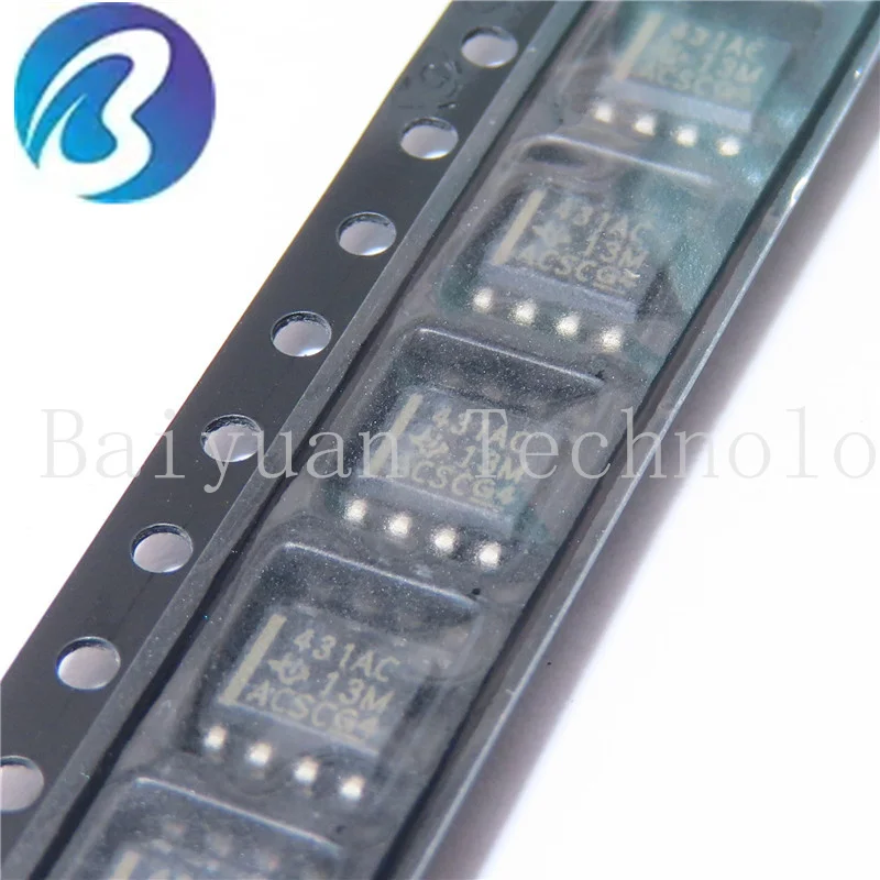 TL431ACDR,100PCS,Shunt Voltage Reference IC Adjustable 2.495V 36 VV ±1% 100 mA 8-SOIC