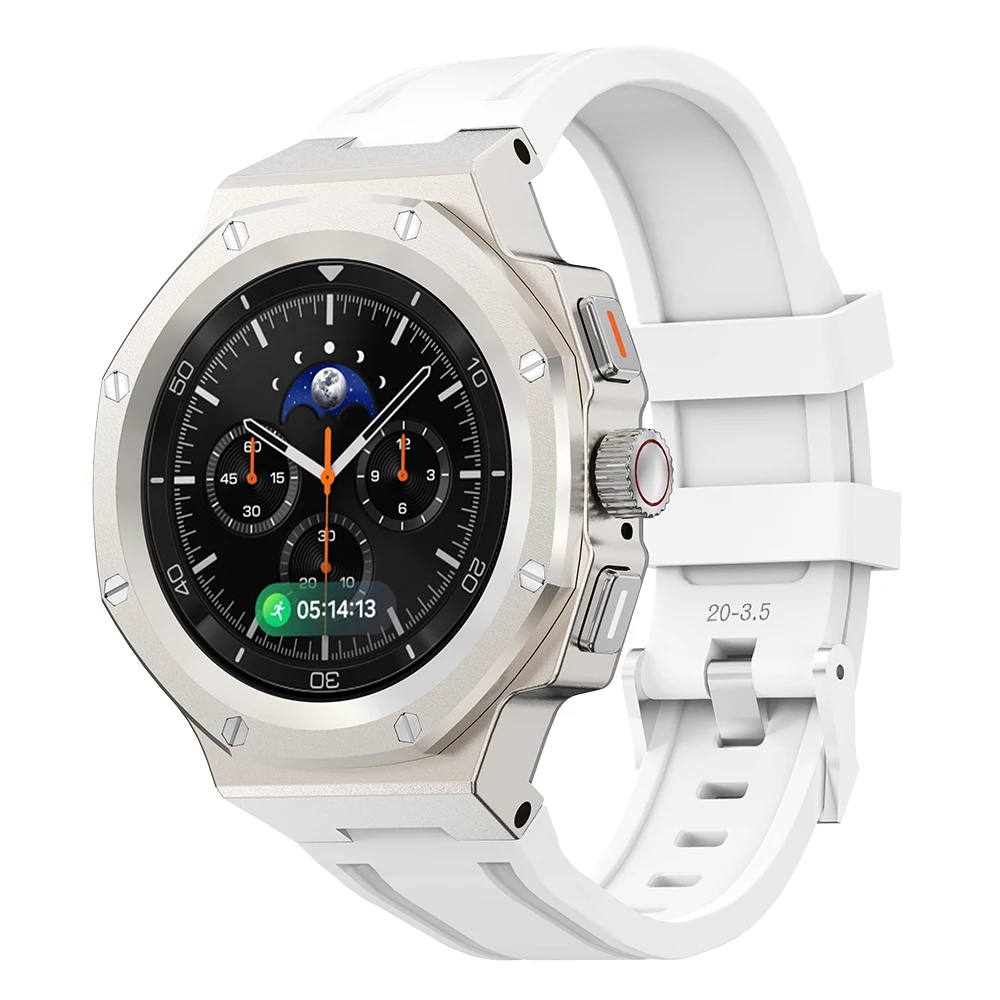 Luxus-Modifikations-Set für Samsung Galaxy Watch 9 8 40 44mm/8 Classic 46mm Silikonarmband+Metallgehäuse für Galaxy 8/8 Classic – Detail 25